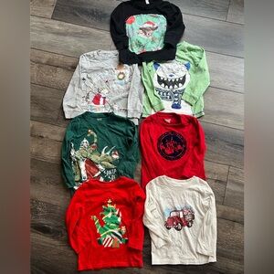 Festive Holiday Graphic shirts.